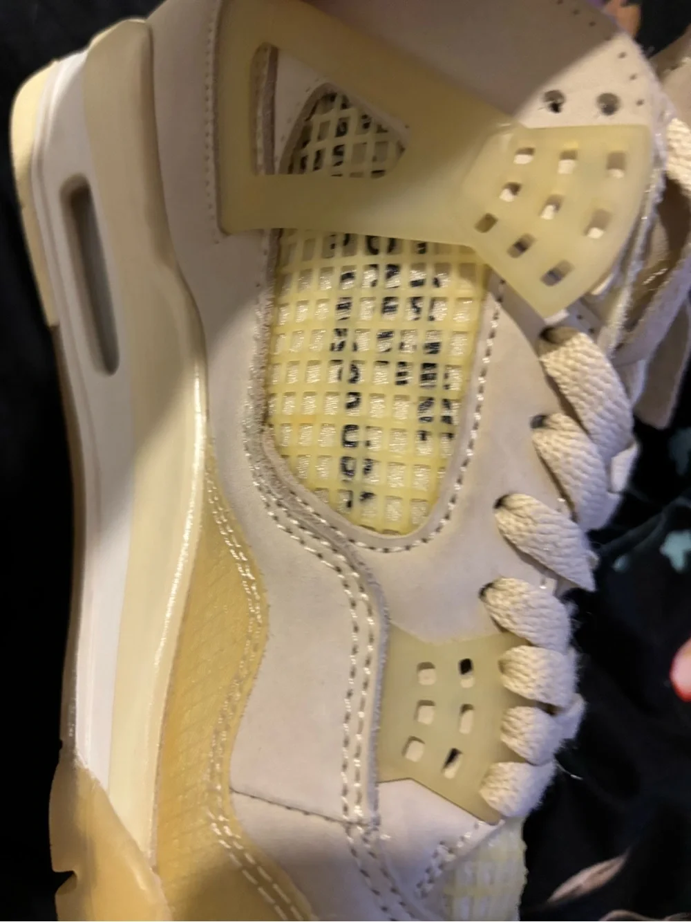Jordan 4 Retro Off White Sail Men’s 12 Rare Virgil Abloh Collab Version